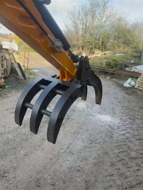 thumb grab for mini digger|log grab for mini digger.